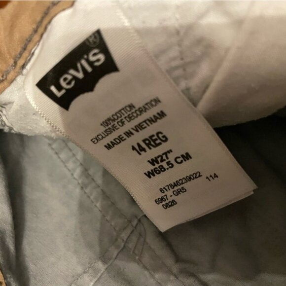 Levi’s Camo Cargo Shorts 27” Waist Grey Shorts Youth Large 14 - Picture 6 of 13